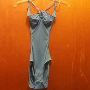 Low backless one piece